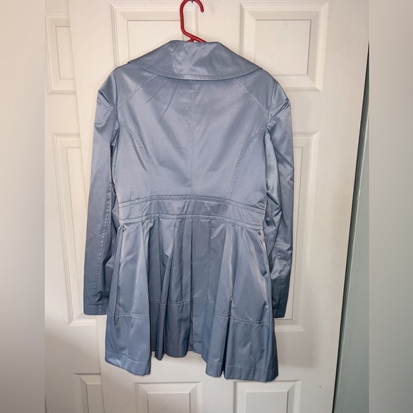 Enlightened Outerwear Water Resistant Blue Trench Coat - xl, fit like large - Picture 2 of 6